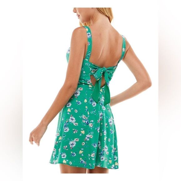 ✨City Studios Juniors Womens Tie-Back Short Mini Sz 9 Dress✨ - Picture 3 of 11